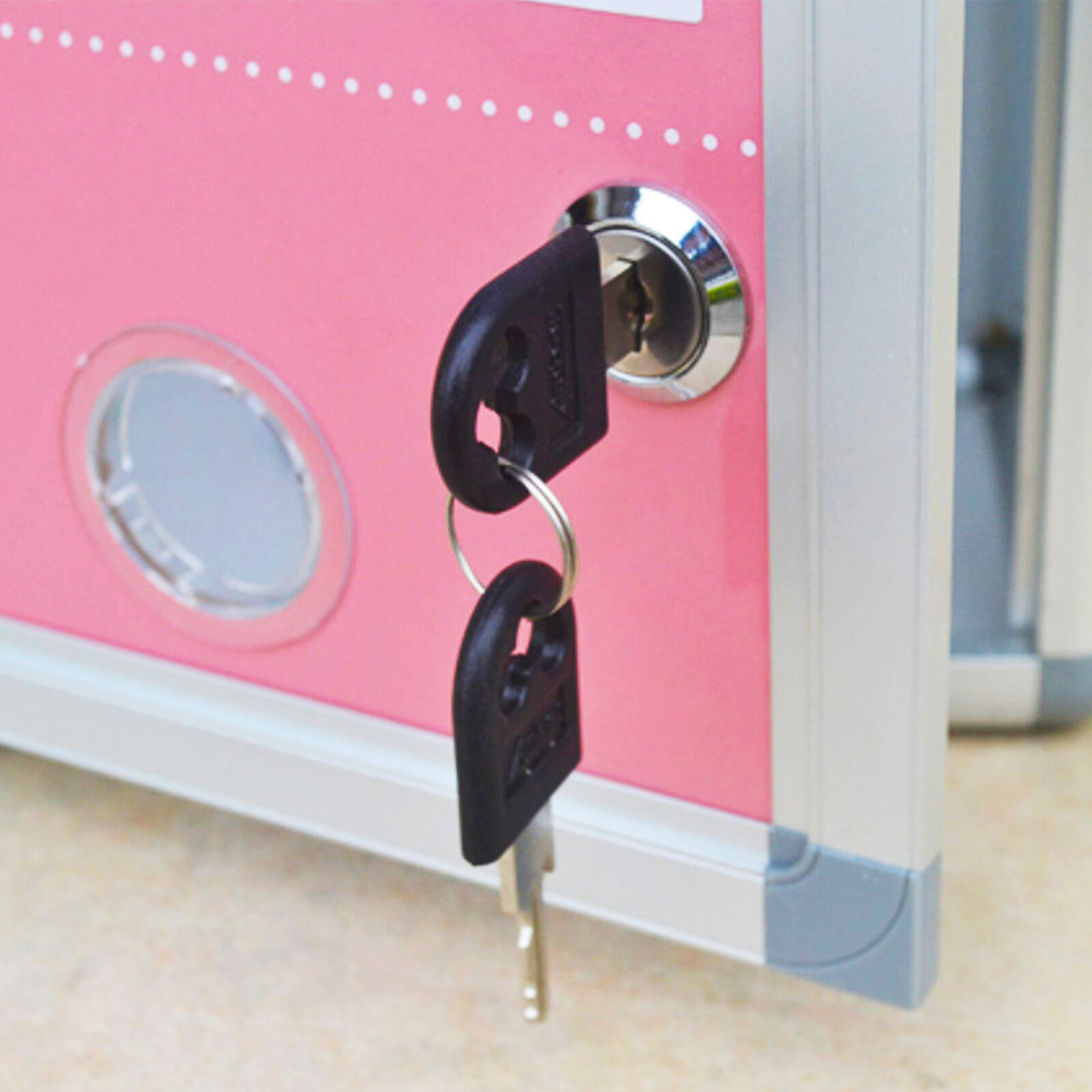 2x Cabinet Cam Lock 5/8″ Cylinder Tool Box Lock Zinc Alloy for Drawer Dresser RV