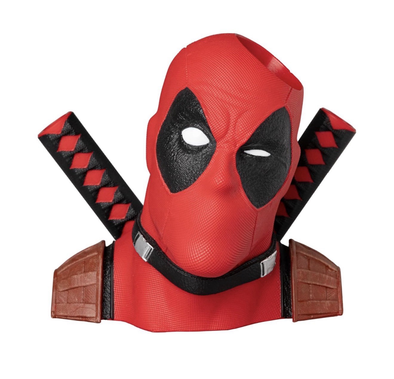 Marvel Deadpool 3D Pen Holder Pen Pot Pencil Pot Holder Desk Organiser – New