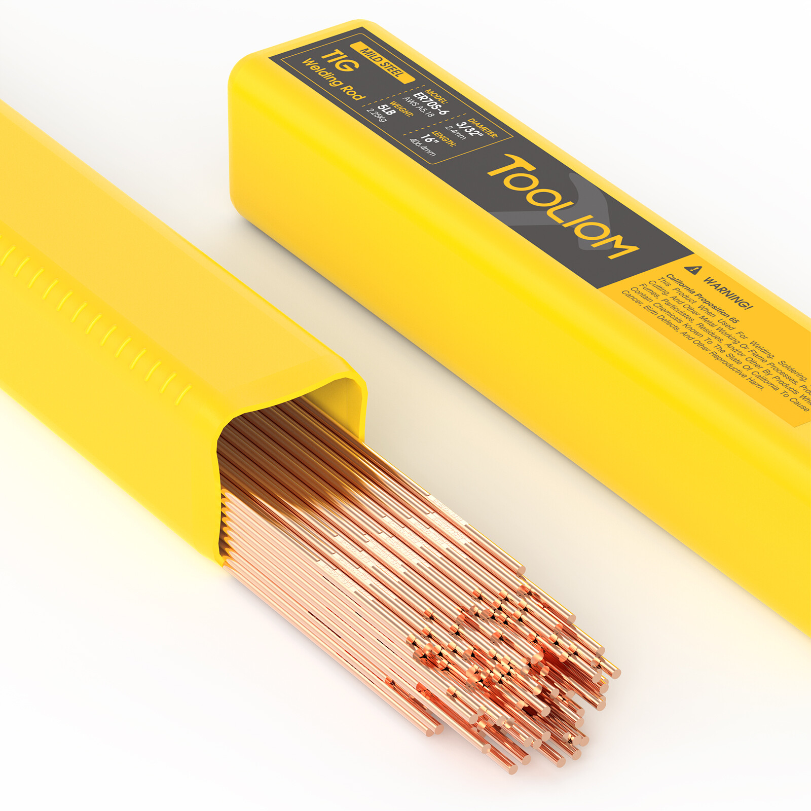 Mild Steel TIG Welding Rod ER70S-6 TIG Filler Rod 3/32″ x 16″ 5LB Welding Wire