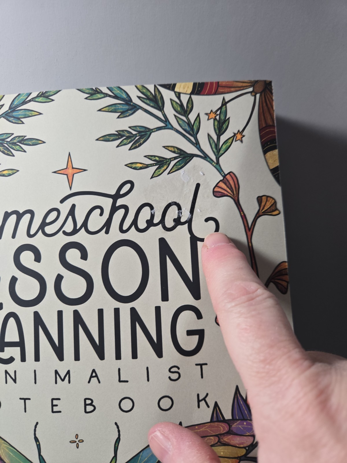 Homeschool Lesson Planning Minimalist Notebook 52 Week Undated