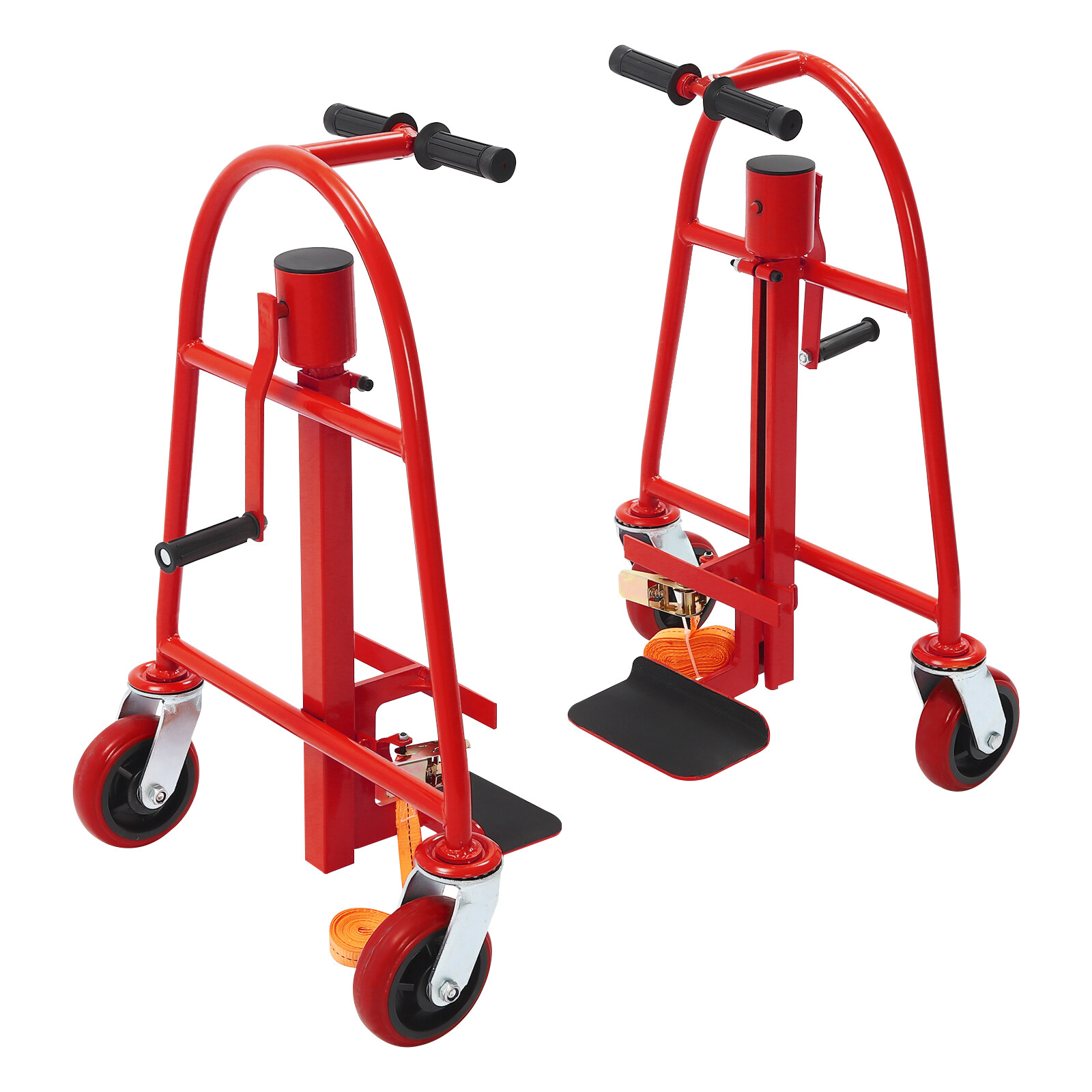 1300lbs Funiture Handling Tool Dolly Heavy Duty Manual Furniture Mover 12″ Lift