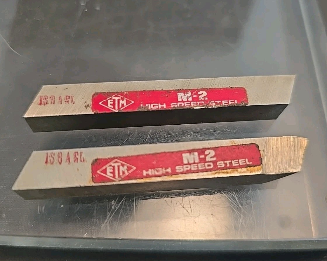 Lot of 2 M-2 ETM HSS 5/16″ Lathe Tool Cutting Bits ISRAEL
