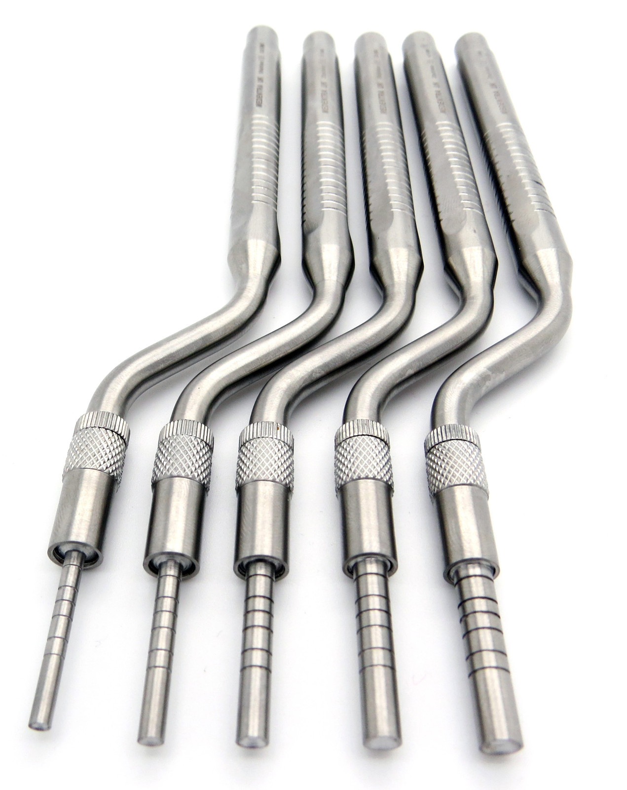 Dental Osteotomes Straight and Curved Tip Mead Mallet Spreading Tools Set