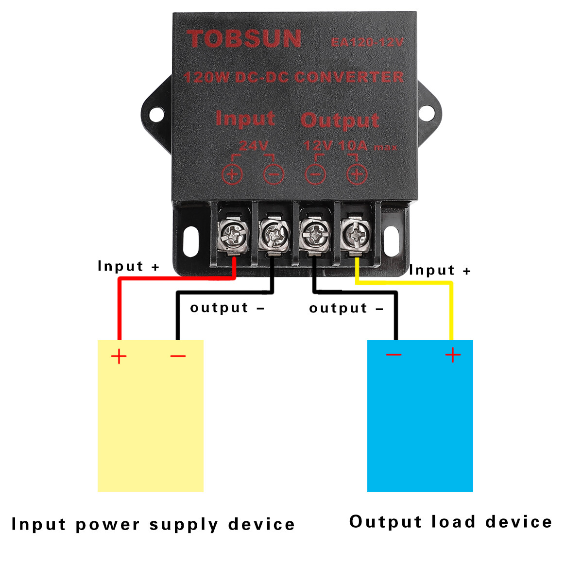 DC 24V to DC 12V 10A 120W Step Down Buck Voltage Regulator Power Converter