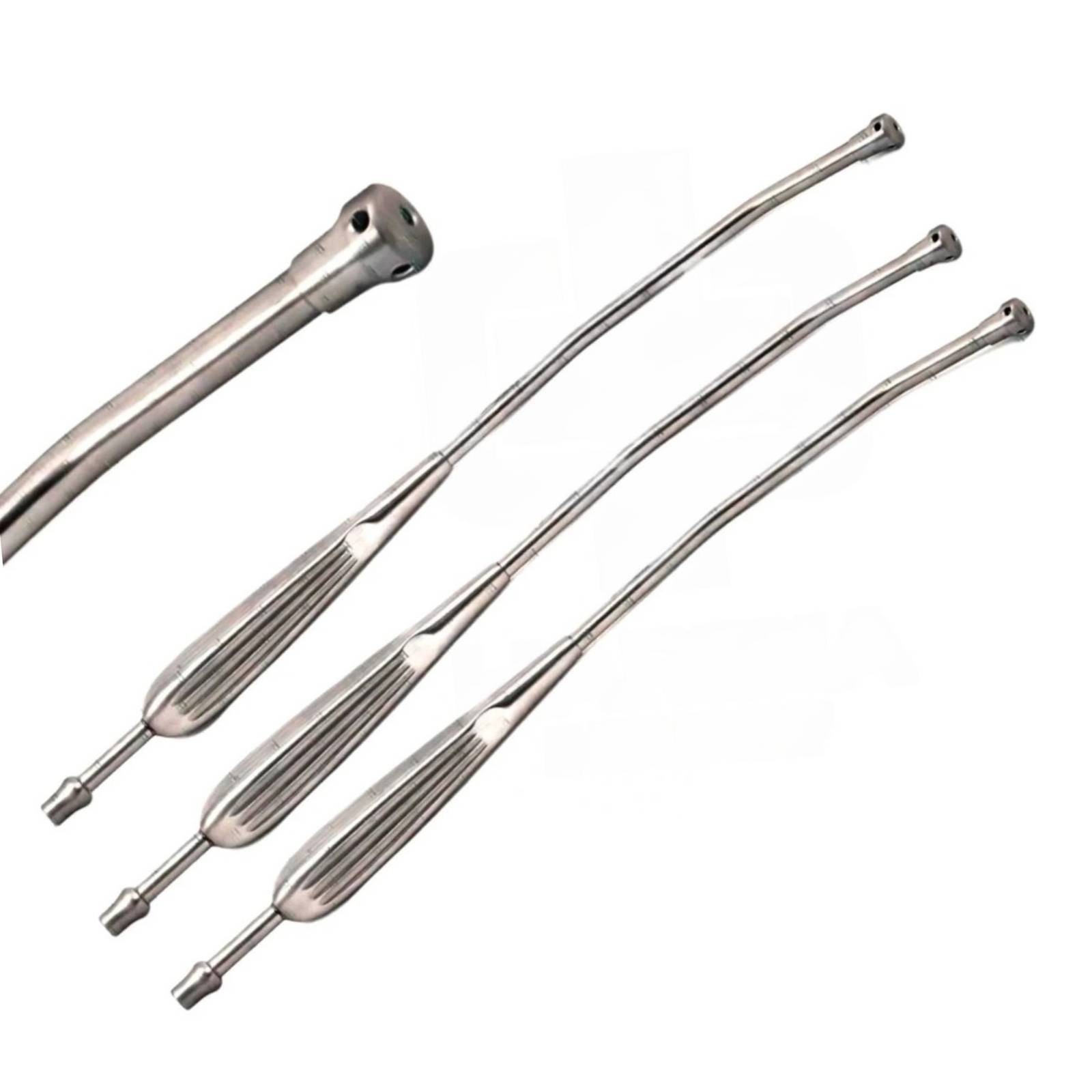 3pcs Long Suction Tubes 45cm | Thoracic VAT Surgery Set | Reusable Aspirator