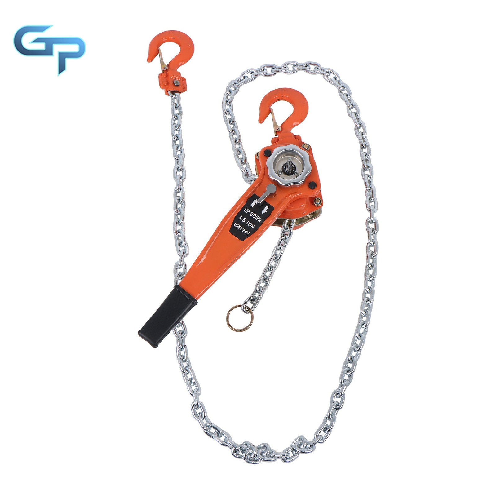 Heavy Duty G80 Chain 1-1/2 Ton 10FT Come Along Manual Lever Chain Hoist