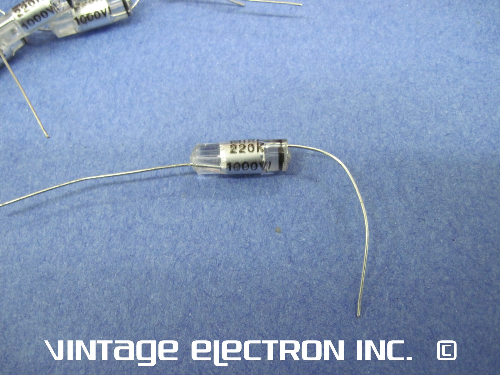 (10) MIAL Axial Lead Polystyrene Capacitors: 220pF 10% 1000V (Italy) FREE SHIP
