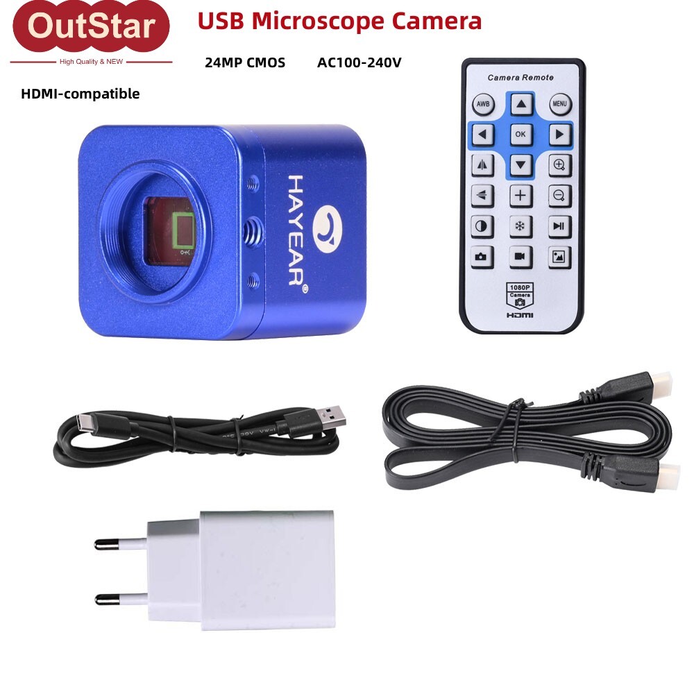 24MP Full HD 1080P 2K HDMI USB 2.0 Microscope Camera Digital Camera HY-5100