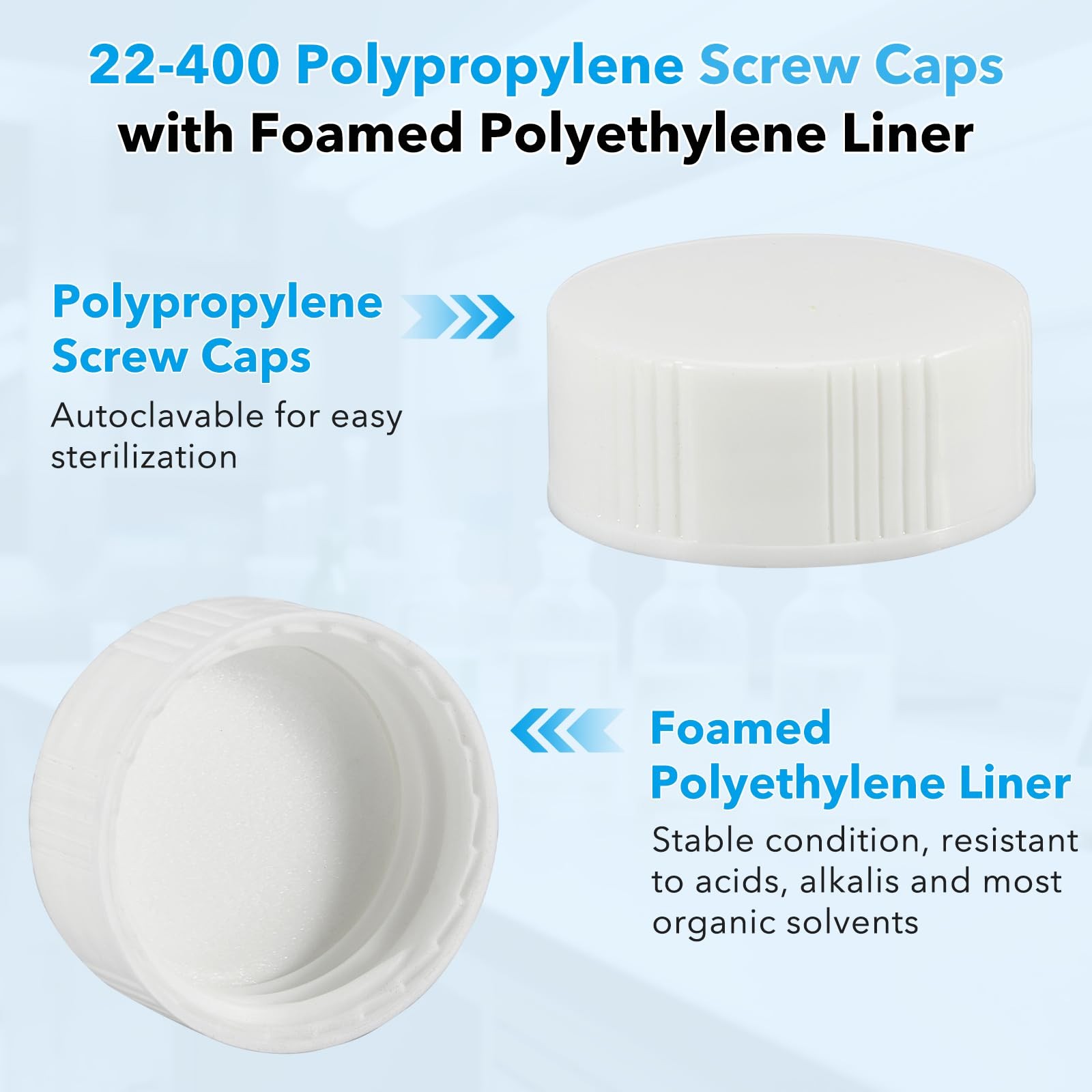 ** NEW 20 mL Borosilicate Glass Vials | 500 Pack | Screw Cap | Lab Use