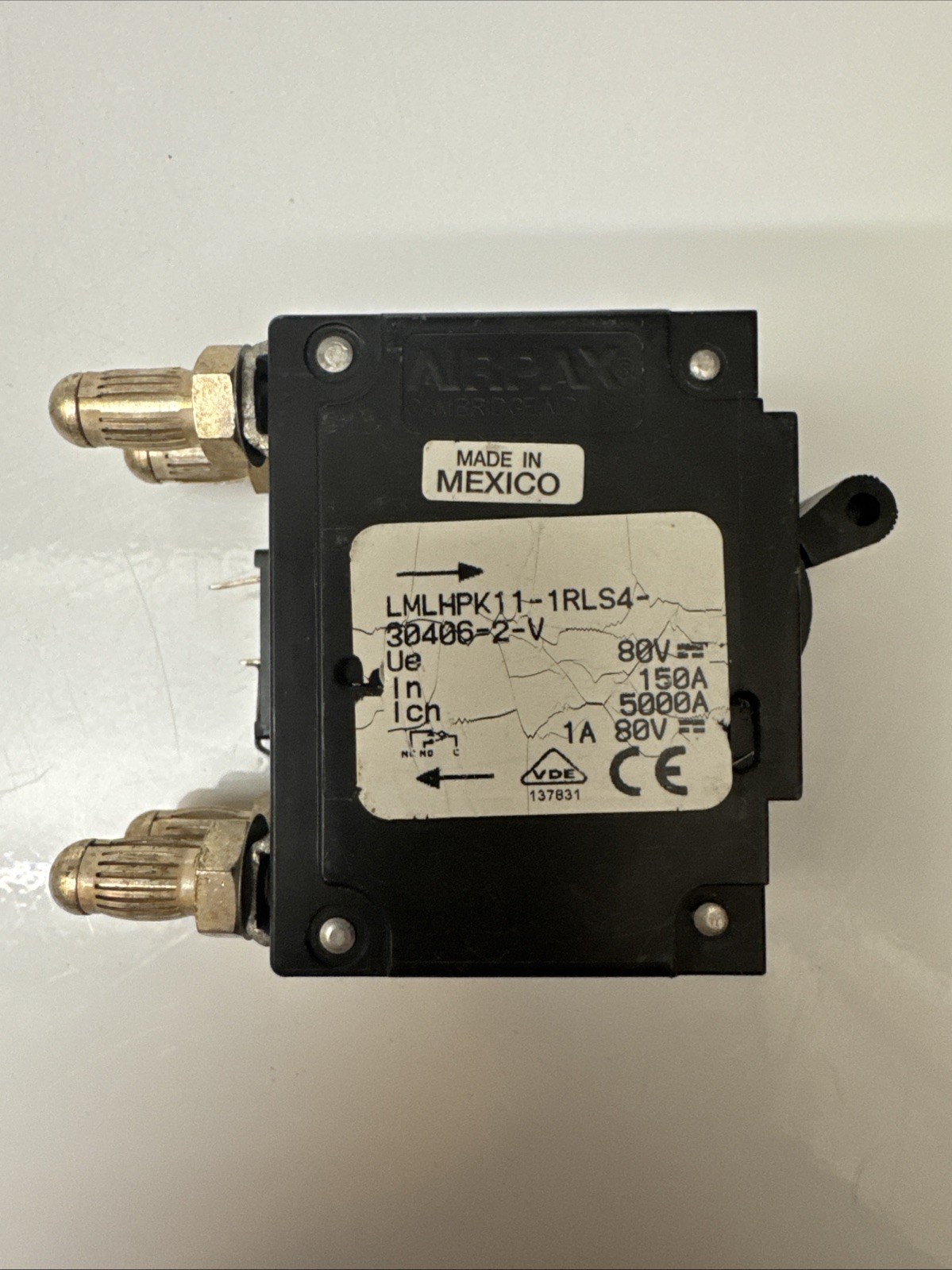 (LOT OF 10) Airpax 150 amp Circuit Breaker LMLHPK11-1RLS4-30406-2-V 150A 80V