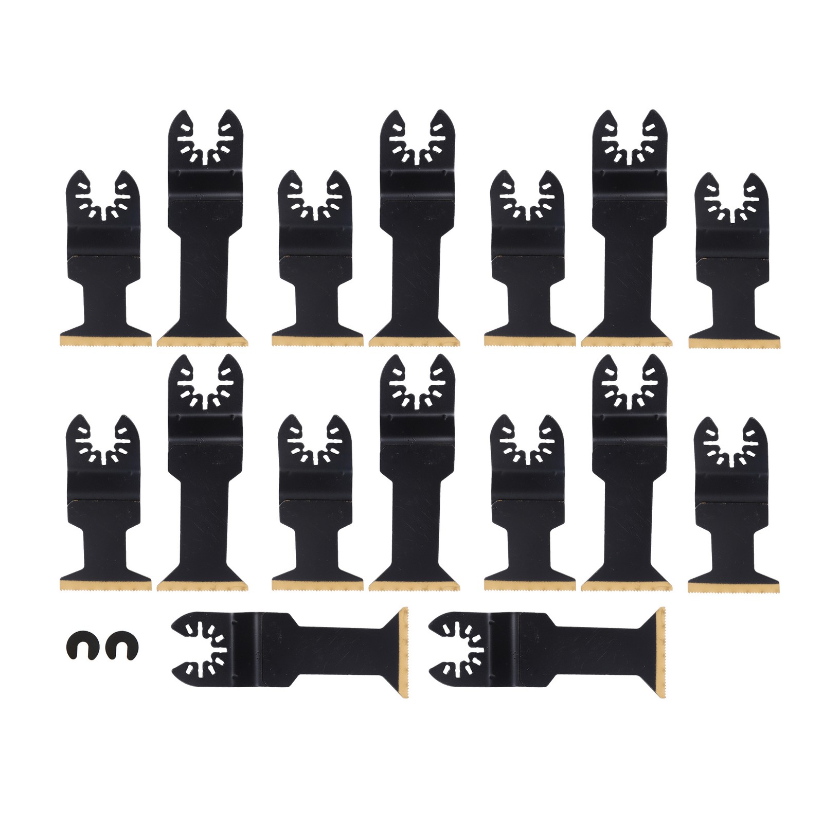 Titanium Oscillating Tool Blades 16 PCS Extended Multi Tool Cutting Blades