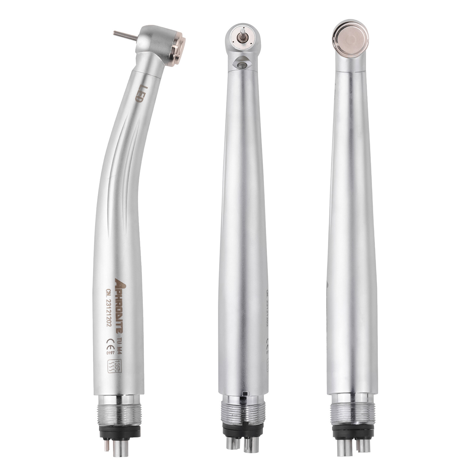 Dental High Speed Handpiece LED E-generator Push Button 3 Water Spray 4H US