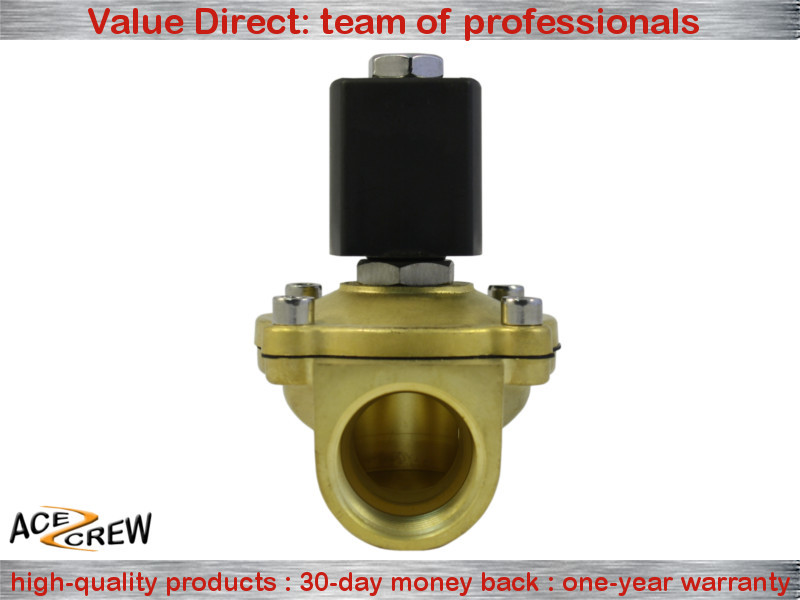 1 inch 220V-240V AC Normally Closed Brass Electric Solenoid Valve NPT