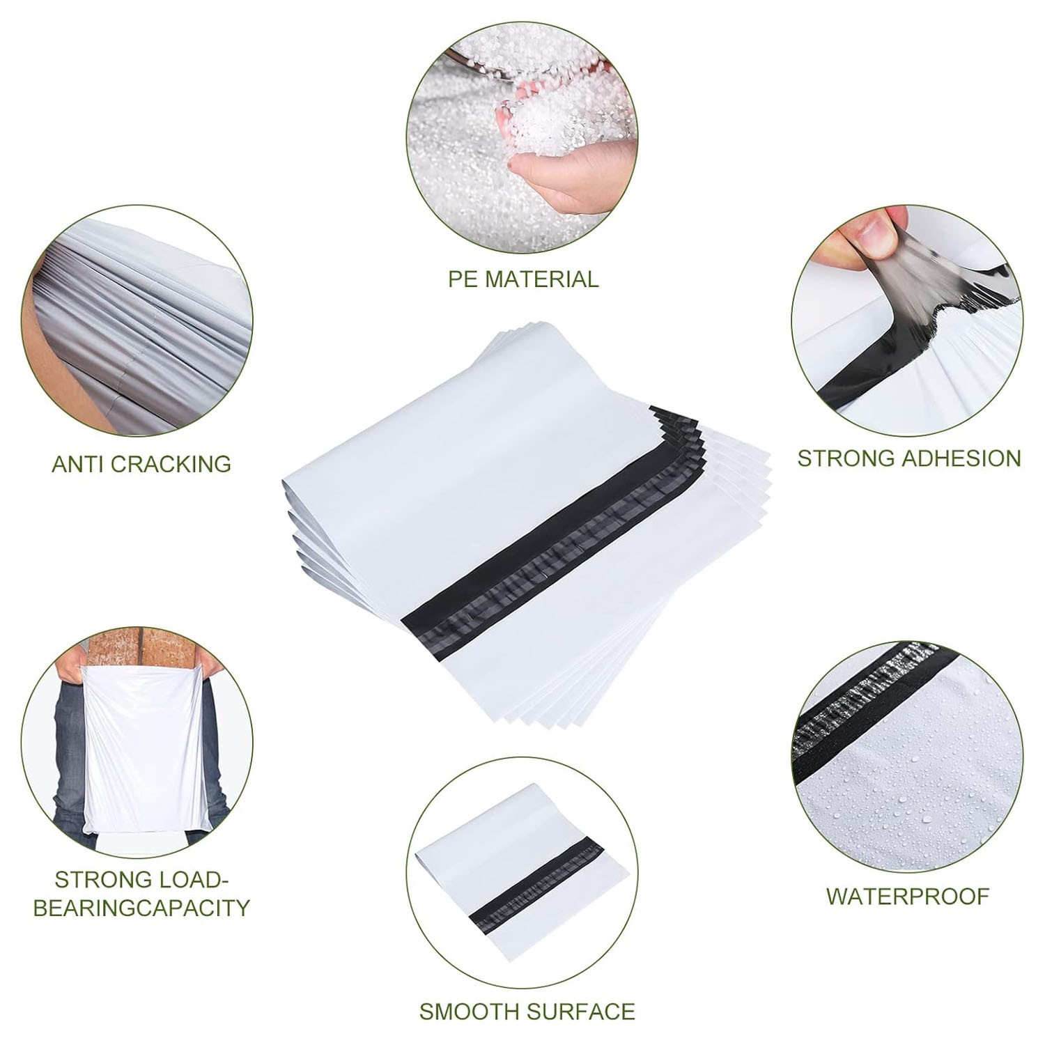 Poly Mailers Shipping Envelopes Self Sealing Plastic Mailing Bags Choose Size
