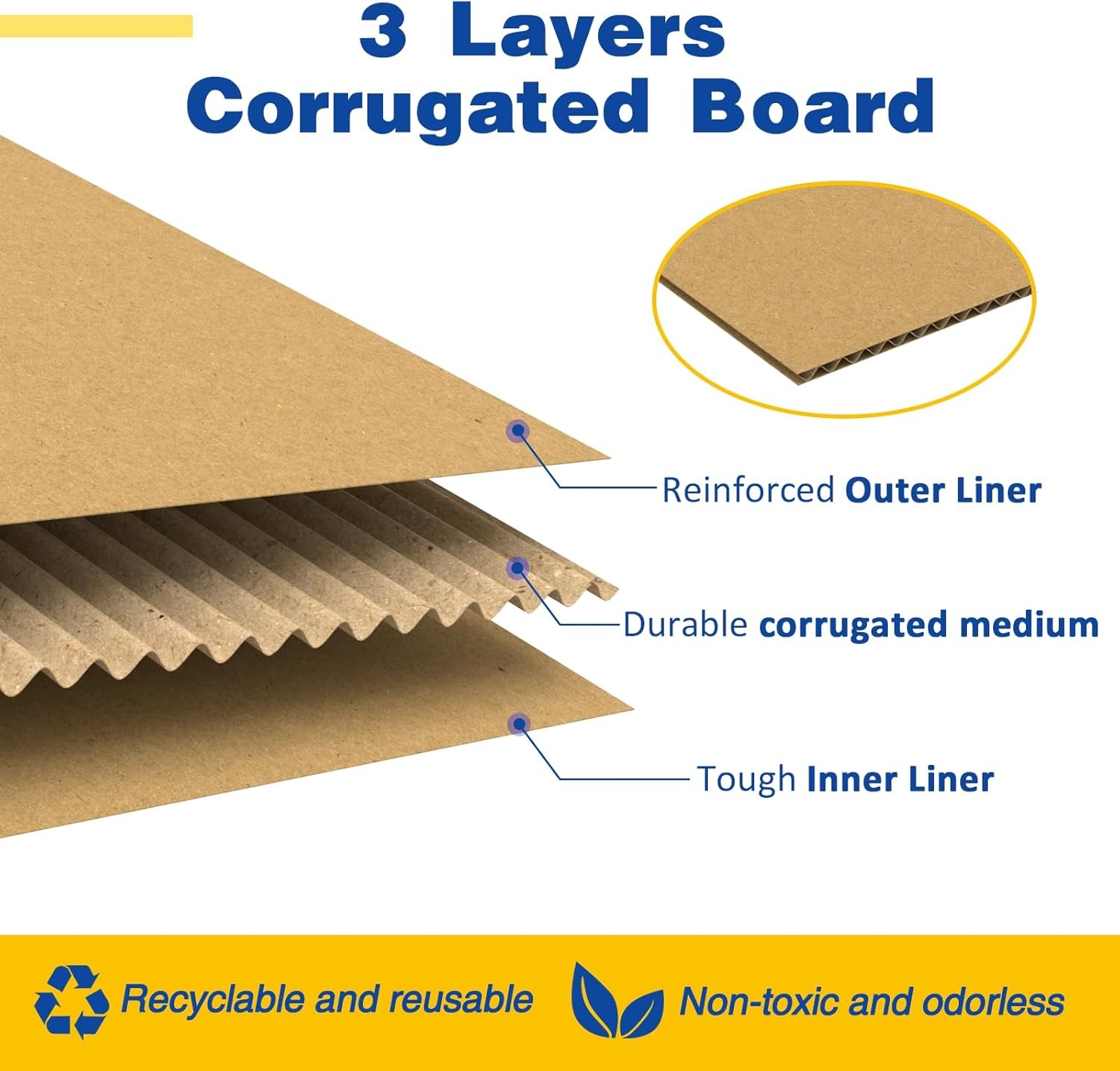 30 Pack 8x6x4 inches Small Shipping Boxes Brown Corrugated Cardboard Boxes for P