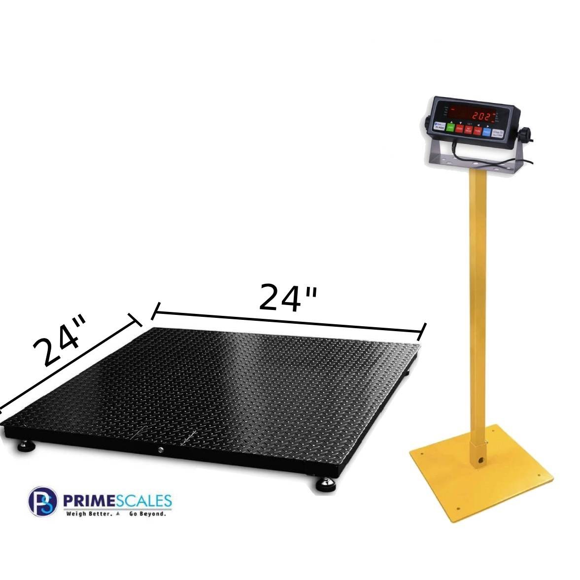 24×24 Industrial Floor Scale 10000lb x 1lb Platform Pallet Warehouse Heavy Dut