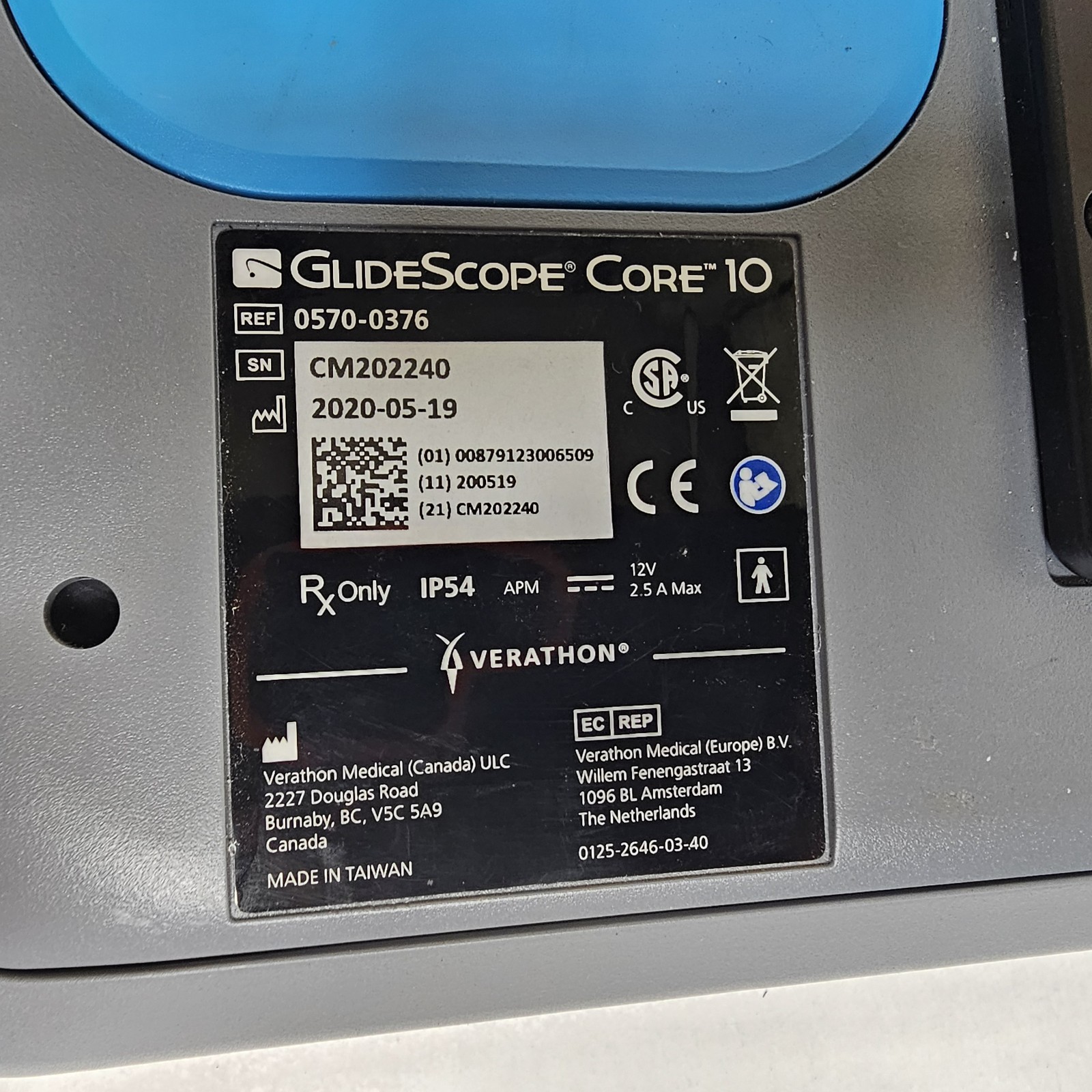 GLIDESCOPE CORE 10 FULL-HD TOUCH SCREEN ENDOSCOPE MONITOR VERATHON Fast shipping