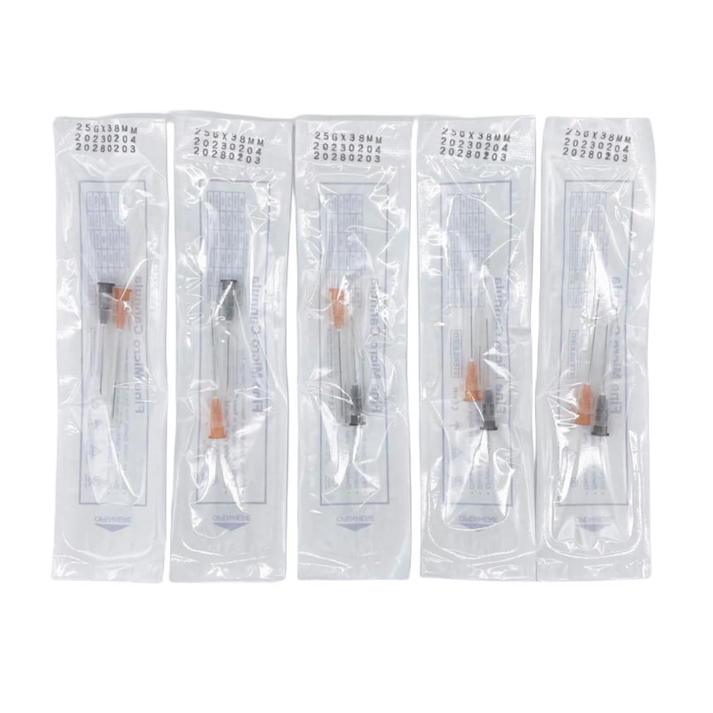 5pcs Professional Disposable Blunt Tips for Safe Face Lifting – 25g-38mm Gauge