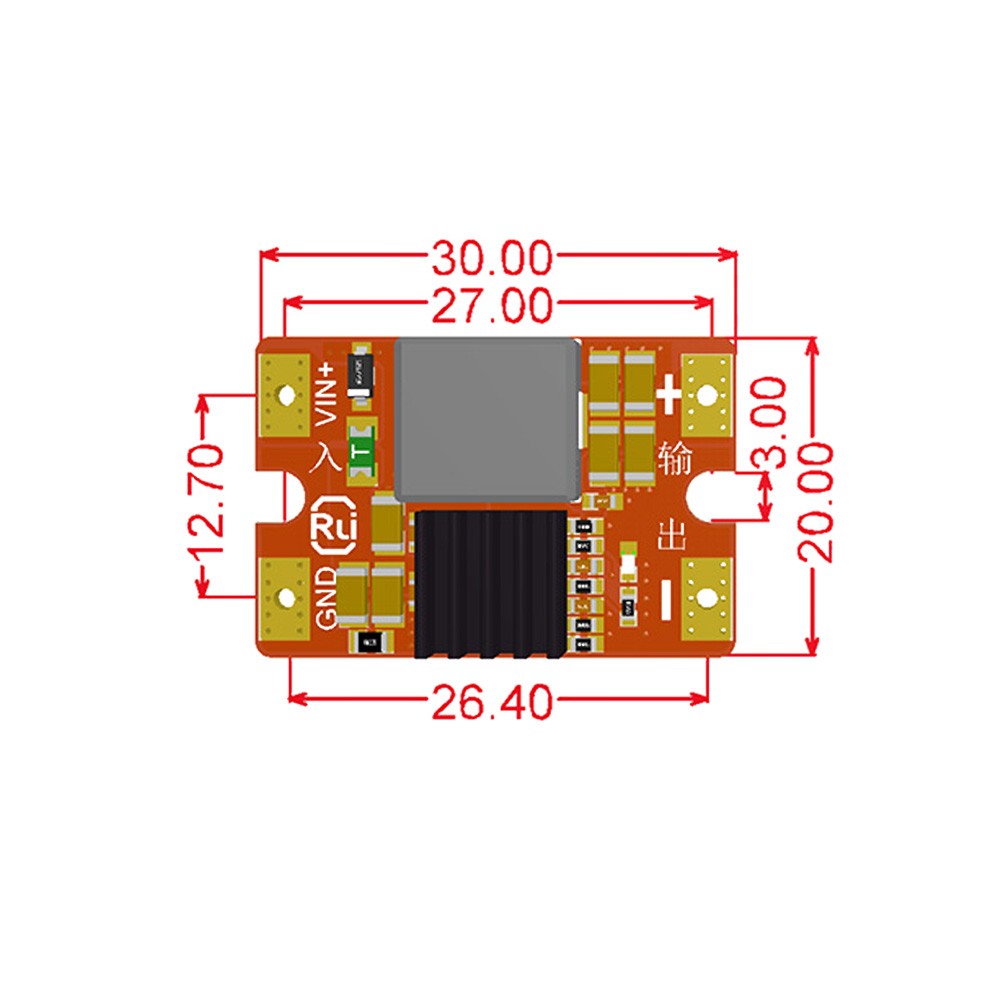 DC6V-27V to DC3.3V/5V/9V/12V Mini Step-down Power Supply Module High Quality