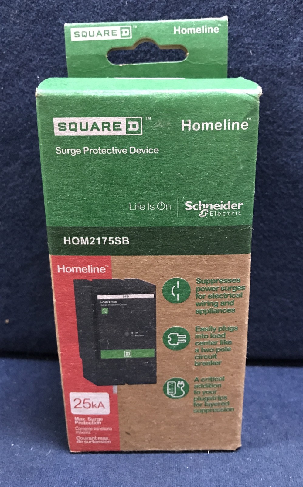 Square D by Schneider Electric HOM2175SB Homeline SurgeBreaker,25kA,120/240V
