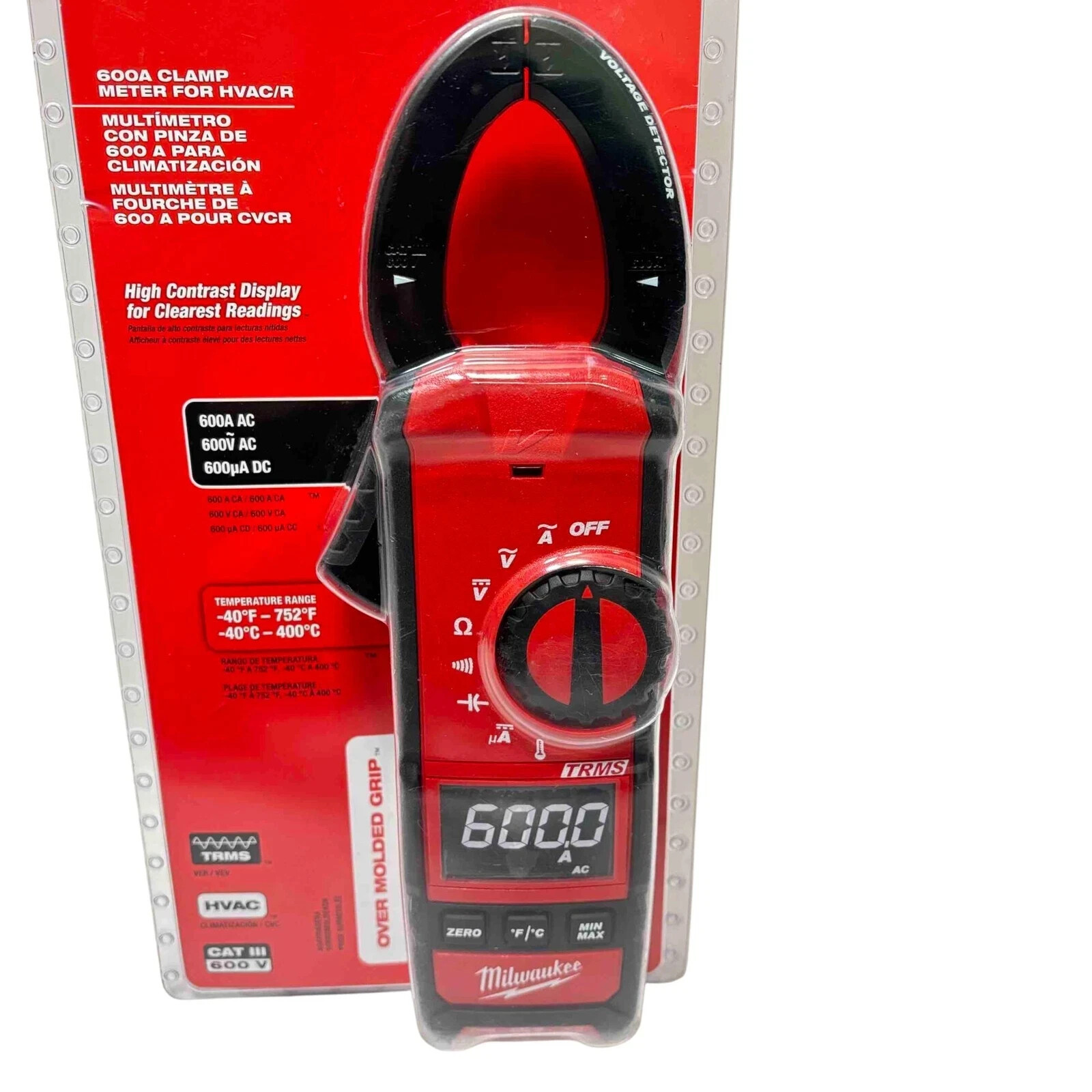Milwaukee 2236-20 600A Clamp Meter for HVAC/R
