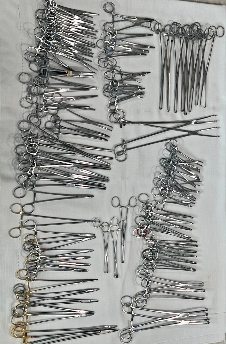 Assorted Lot of 108 Various Brand & Size Of OR Medical Surgical Instruments, S.S