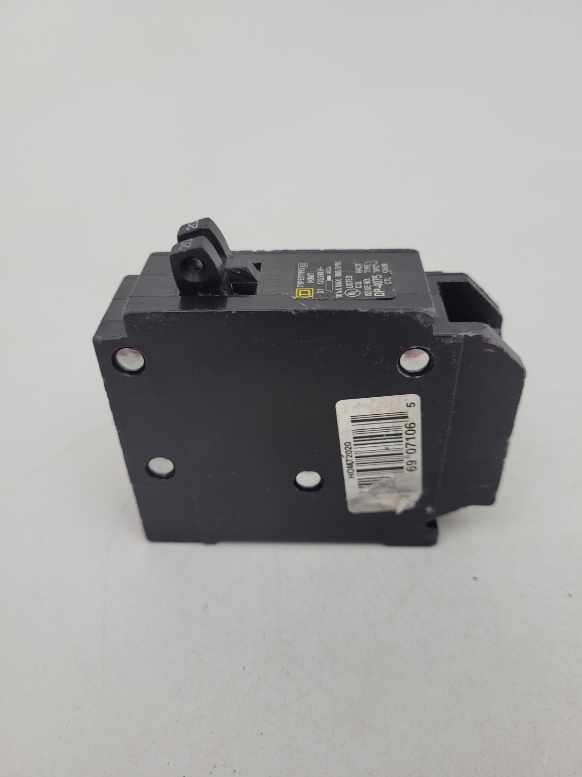 HOMT2020 Square D 20 Amp 1 pole Circuit Breaker – Next Day Option – Flaw
