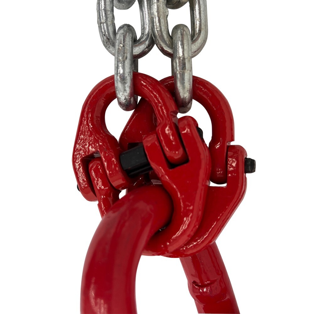 4.9FT Chain Sling G80 Manganese Steel Galvanized Chain Hoist Lifts 4 Ton