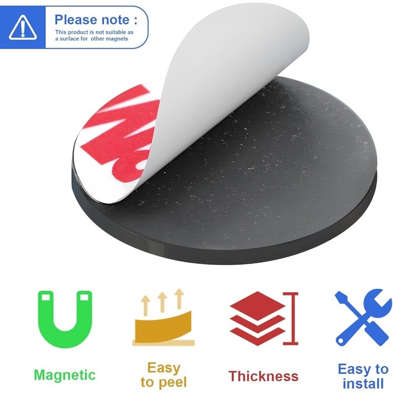 Round Adhesive Magnets 30pcs Strong Hold Refrigerator Craft DIY Project New