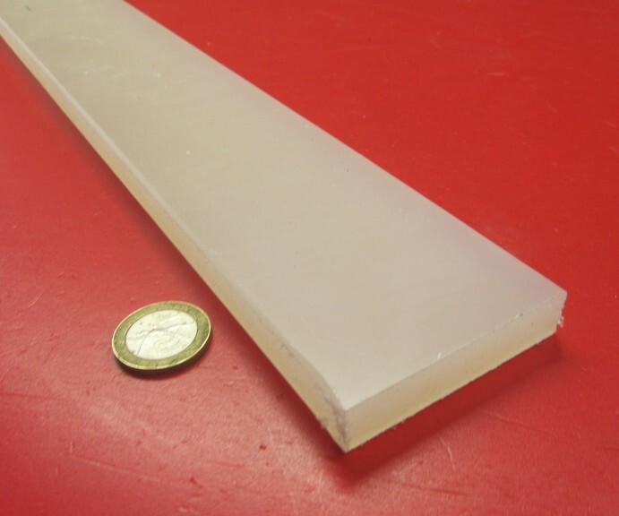 Polypropylene Bar 1/2″ Thick x 2.50″ Wide x 48″ Long, 2 pcs, 8 feet