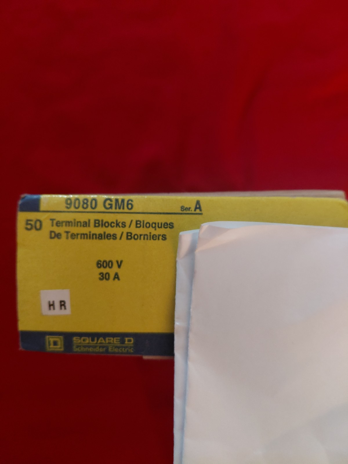 SQUARE D 9080 GM6 Terminal Blocks 600V 30A Box of 50 New