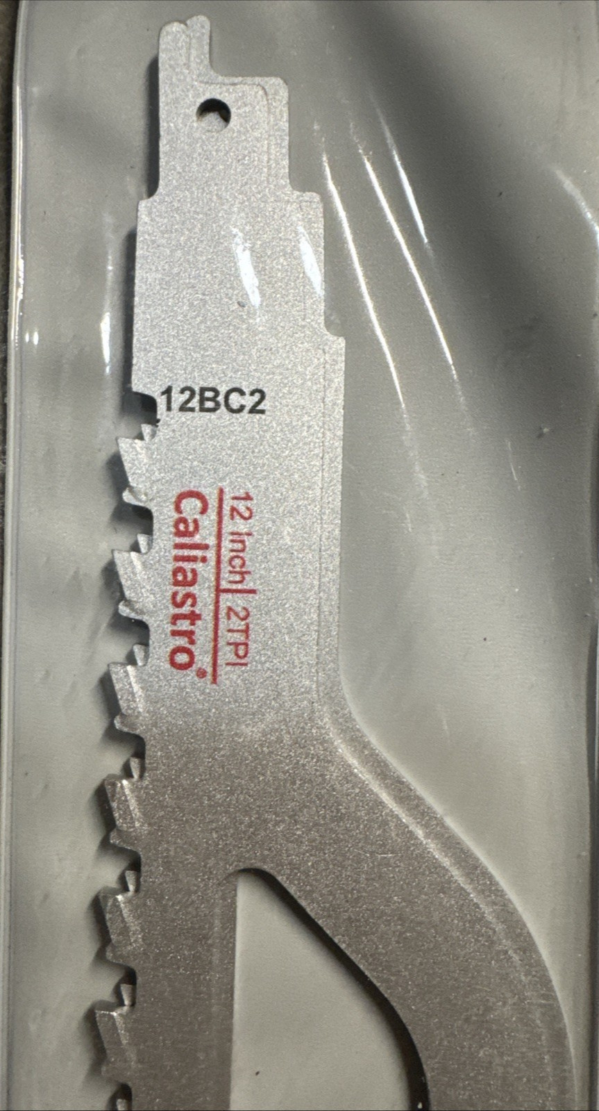 2 Pack Caliastro 12-Inch Cutting Reciprocating Saw Blade for Brick, Masonry NEW