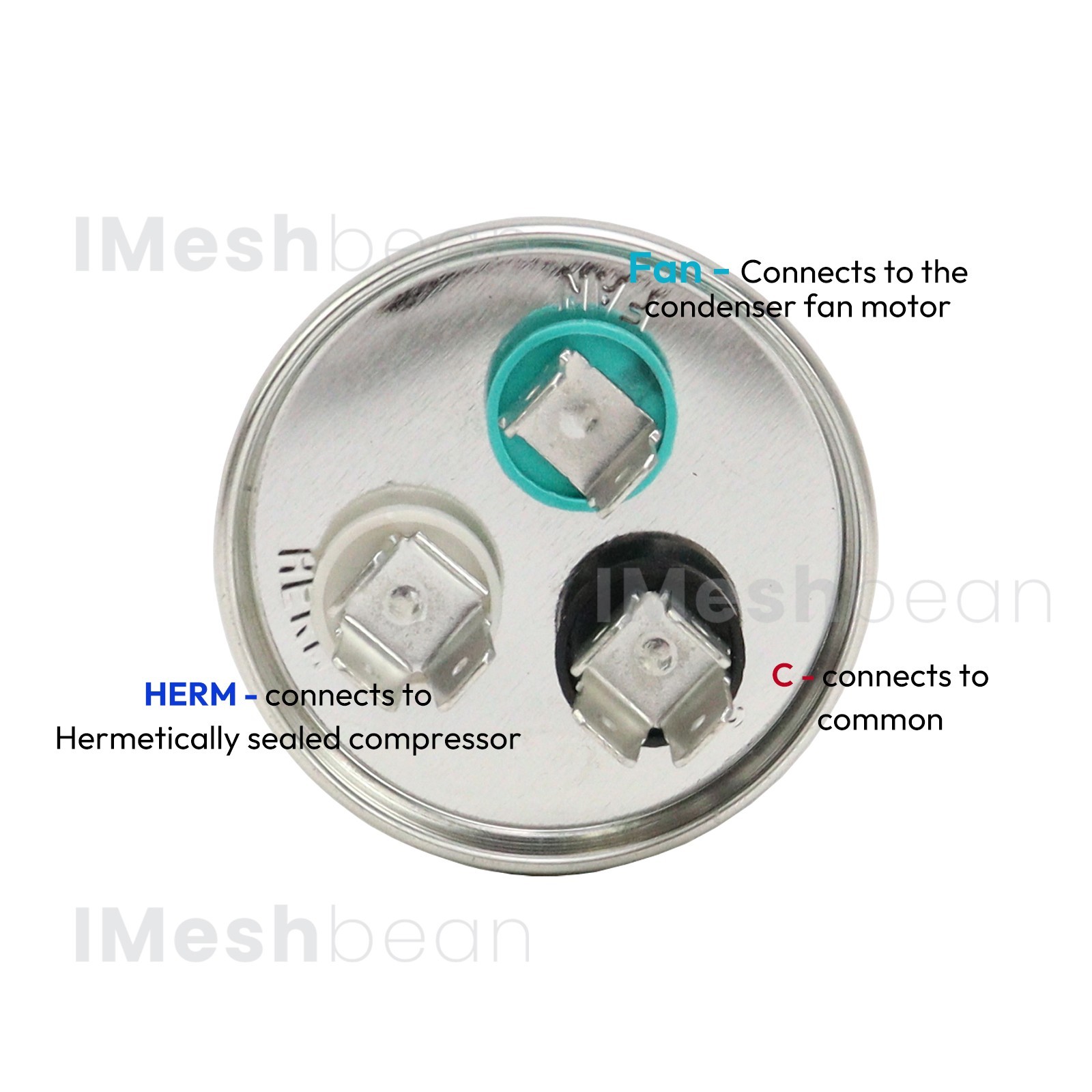10Pcs Dual Run AC Capacitor 45+5 MFD µF 370-440VAC 50/60Hz 5% HVAC Capacitor