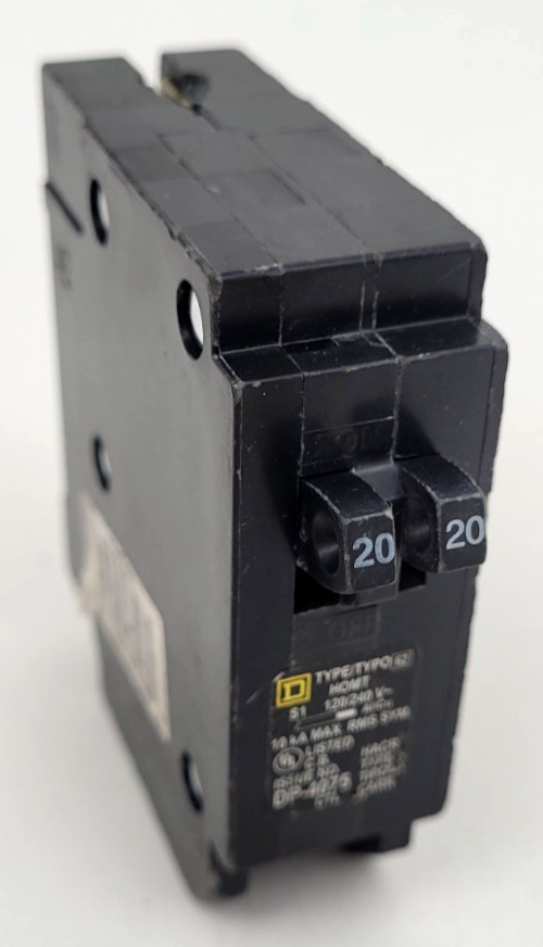 HOMT2020 Square D 20 Amp 1 pole Circuit Breaker – Next Day Option – Flaw