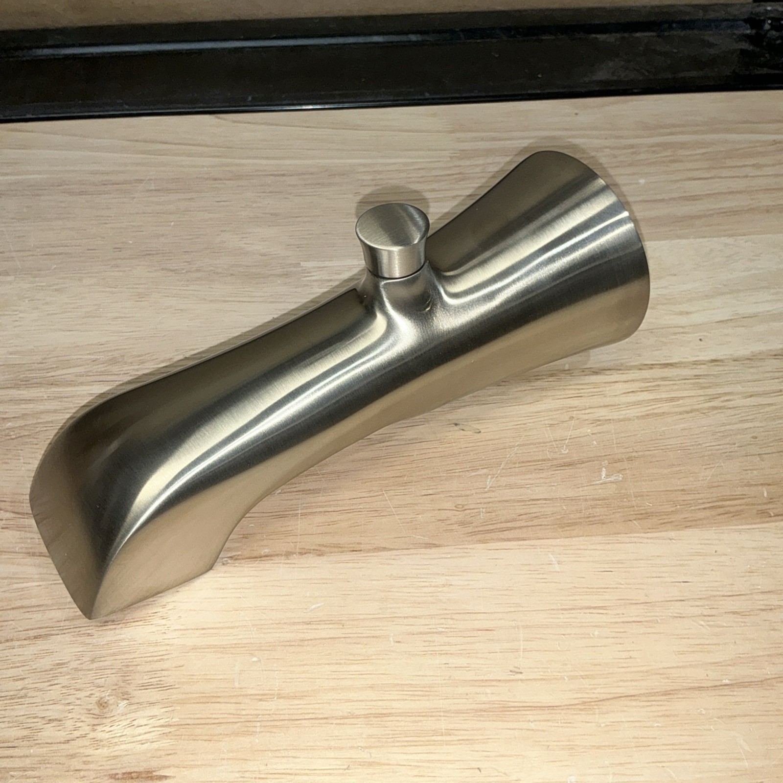 Moen Flara Diverter Tub Spout 8.125 In. Slip Fit Brushed Nickel