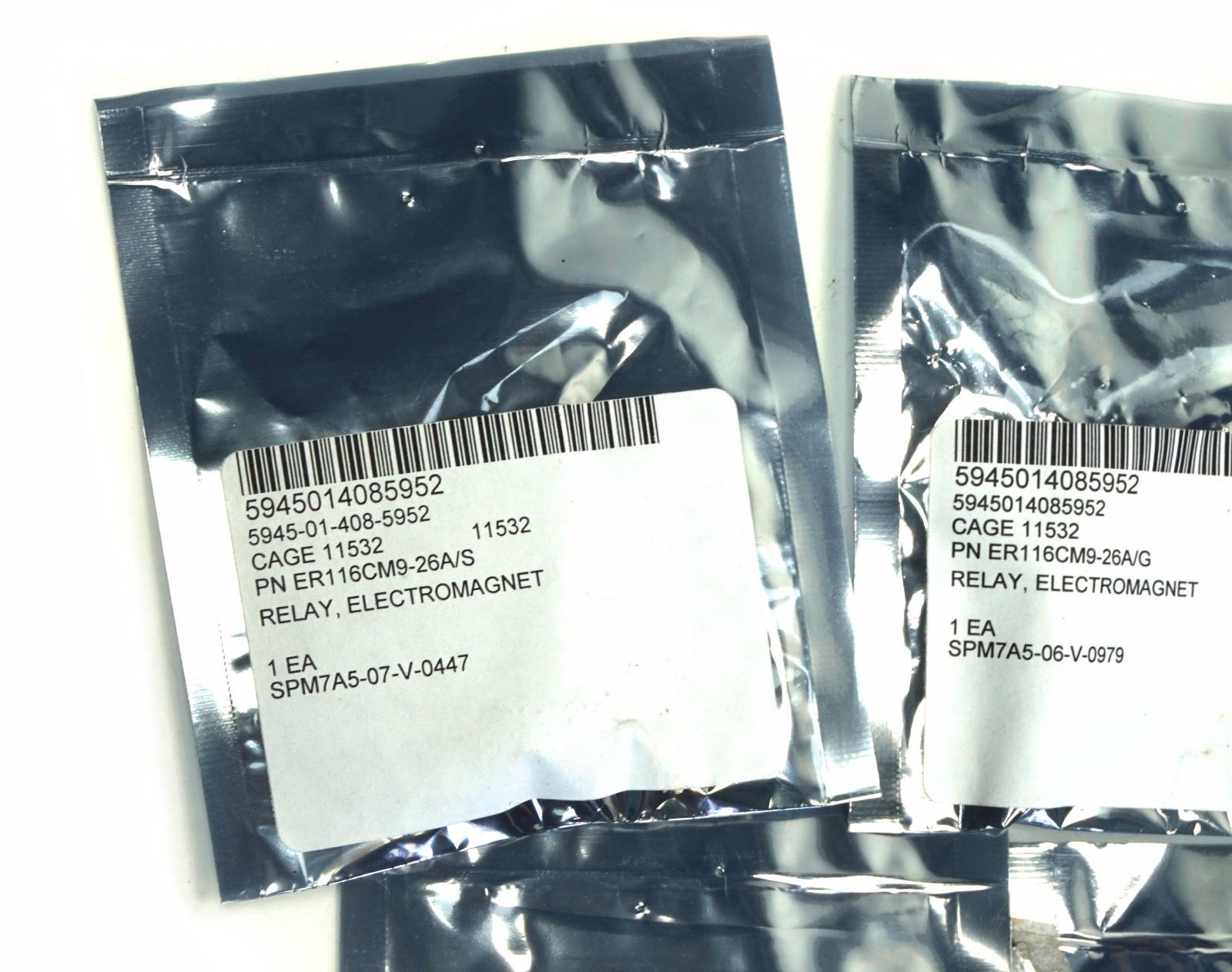 Lot of 6 Teledyne Electromechanical Relay ER116CM9-26A 9 PIN 26.5VDC