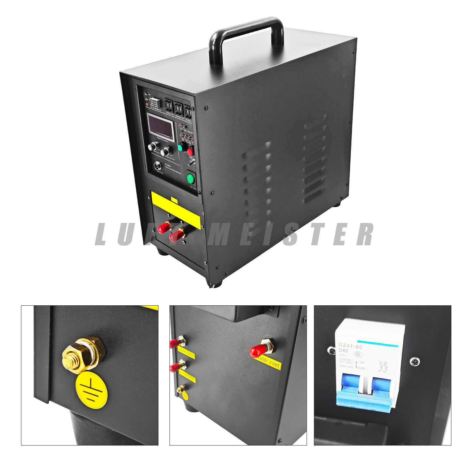 15KW High Frequency Induction Heater Metal Melting Furnace Portable Machine NEW
