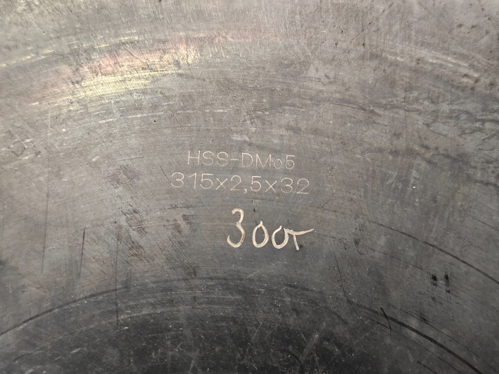 Cold Saw Blade 315mm Dia x 2.5mm Thickness x 32mm Arbor Hole HSS M2 DMo5 Steel