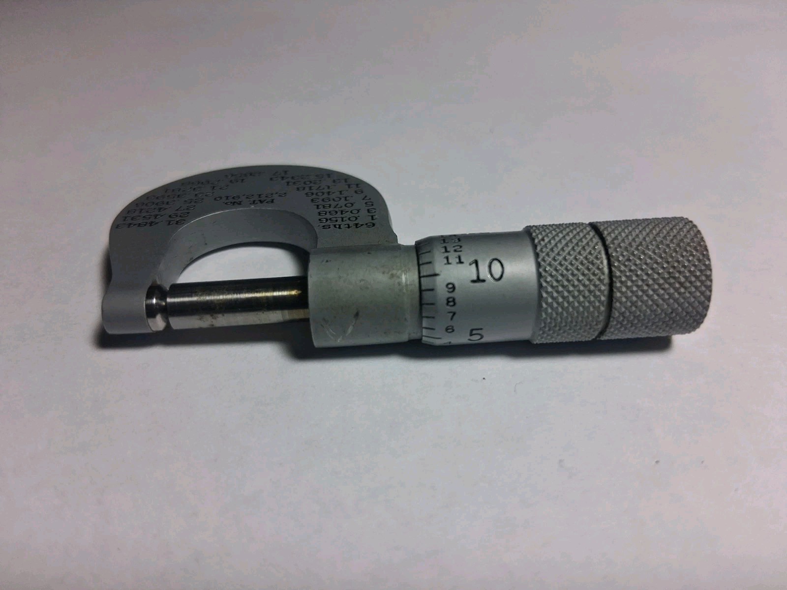 Vintage Lufkin No 2610 Outside Micrometer Round Anvil 0-1/2″