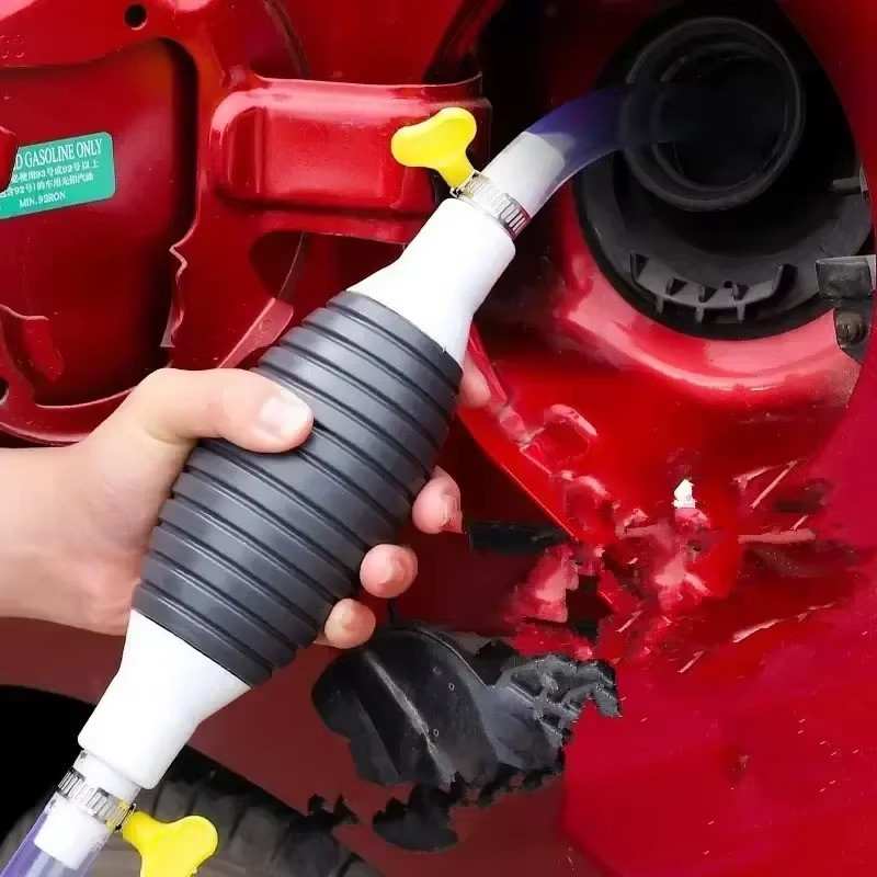 Siphon Hand Pump Portable Manual Car Fuel Transfer Pump for Gas Gasoline Petrol