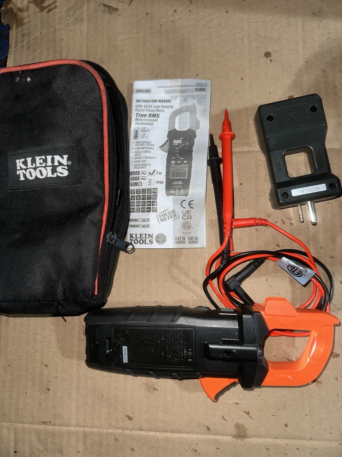 Klein Tools CL800 AC/DC True RMS Auto-Ranging Digital Clamp Meter