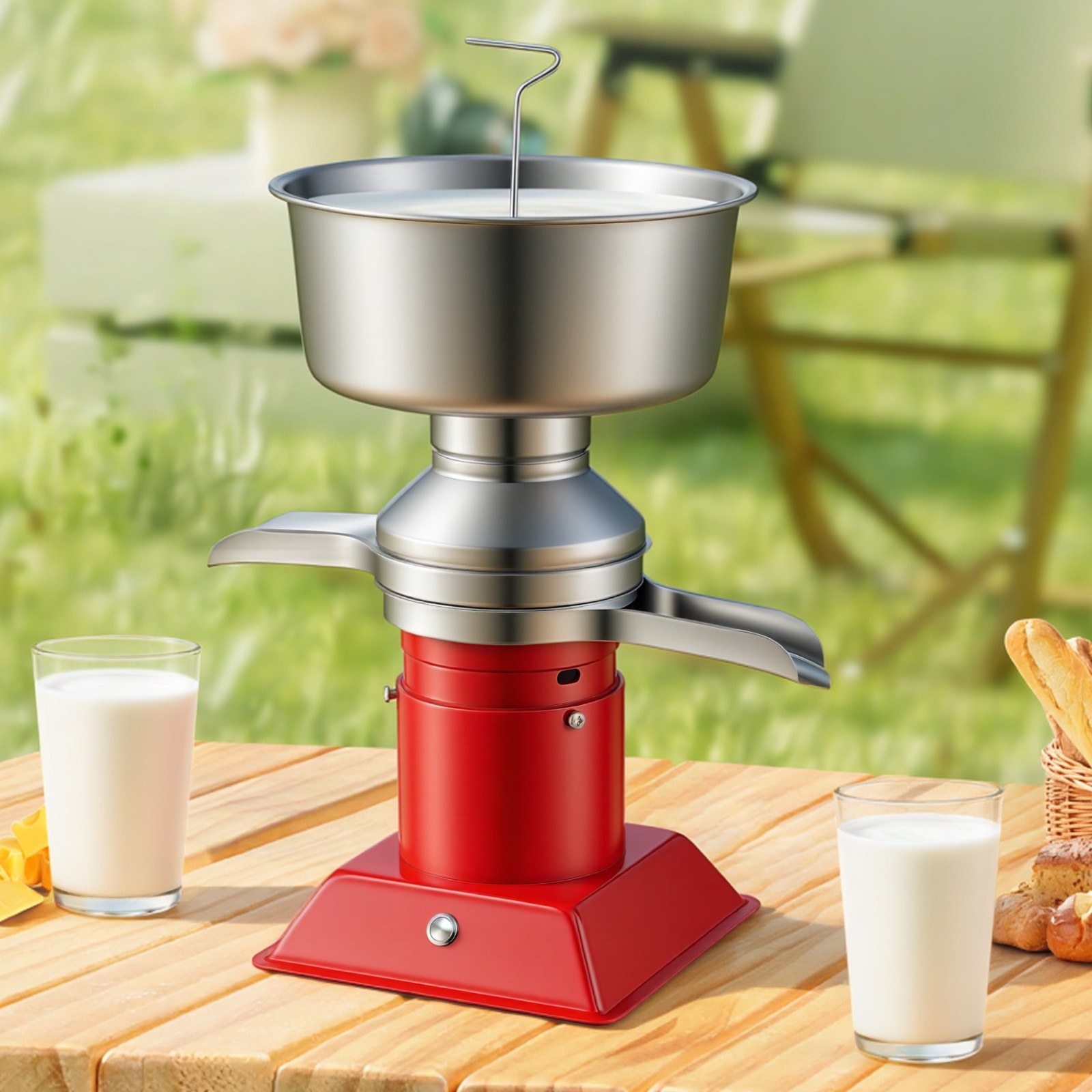 VEVOR Milk Cream Centrifugal Separator Electric Cream Separator 60L/H Output