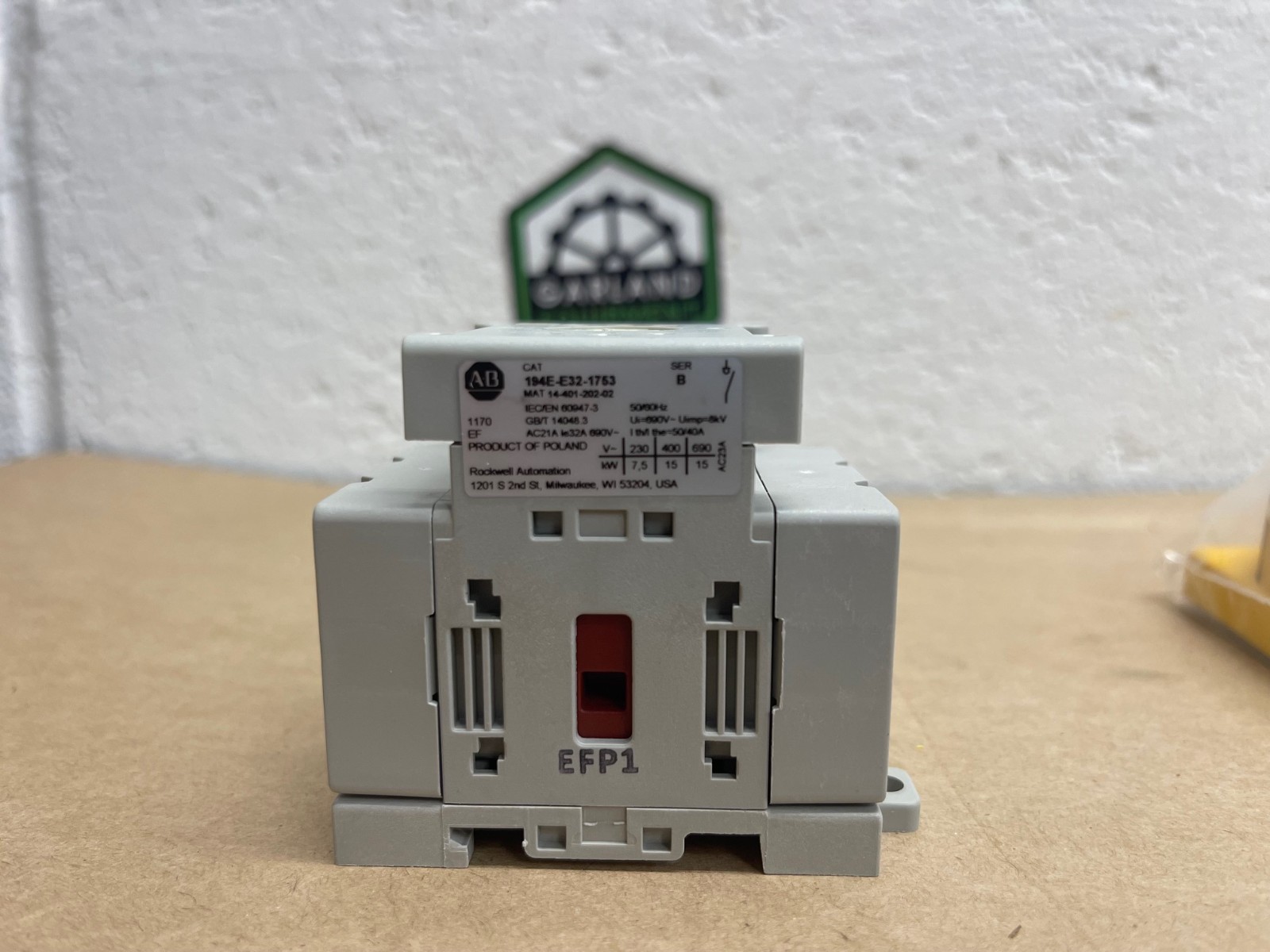 Allen Bradley 194E-E32-1753-6N Series B Switch-Disconnector *NEW*