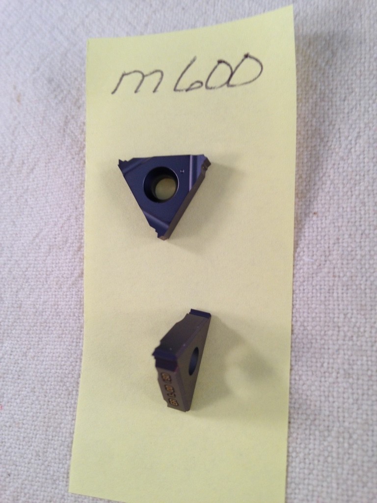 5 NEW ISCAR 16ER 1.00 ISO THREADING CARBIDE INSERTS. GR: IC908 ISRAEL MADE -M600