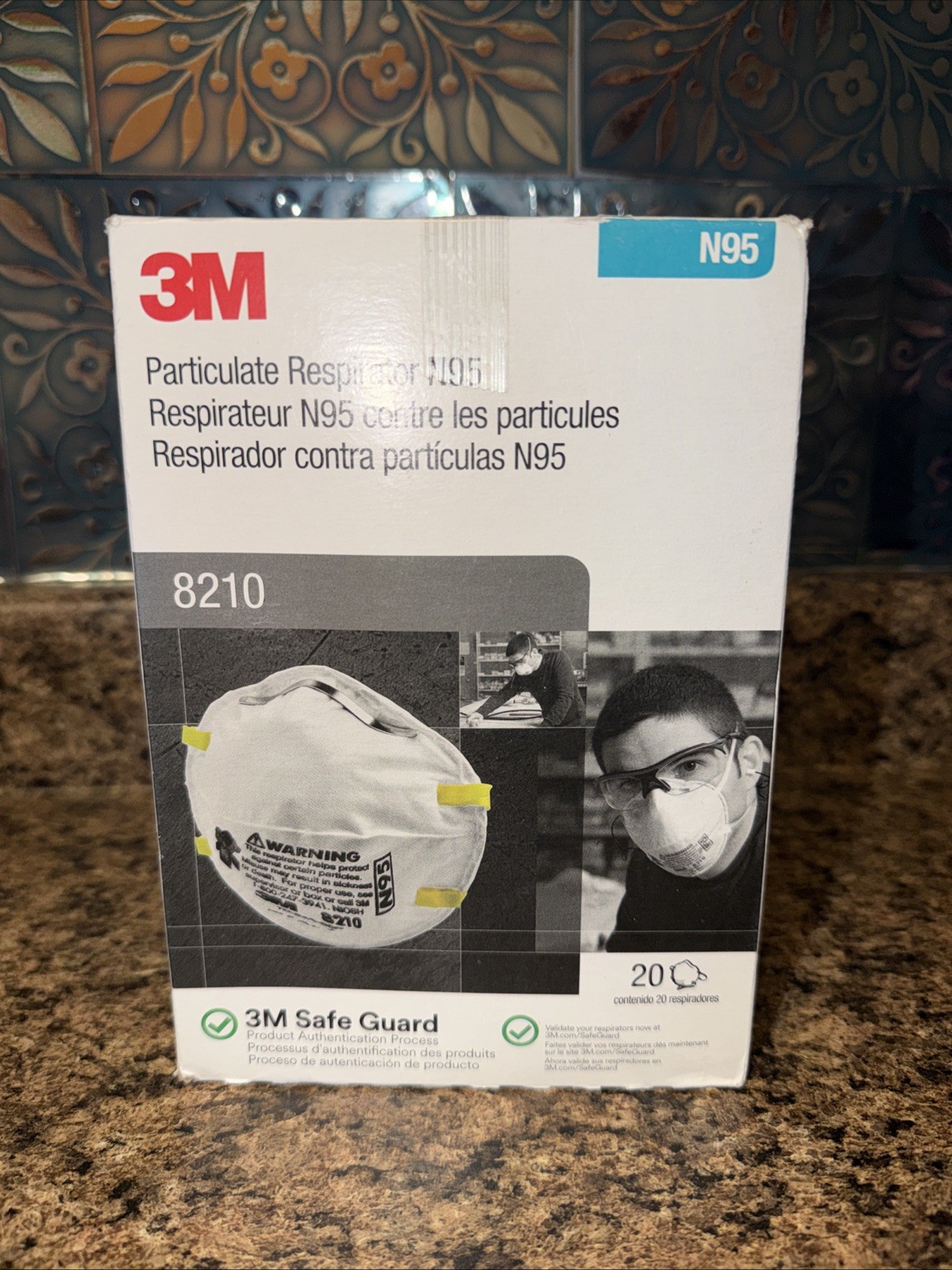 Genuine Brand New 3M N95 Particulate Respirator #8210 – 160 Masks – Exp 05/2026