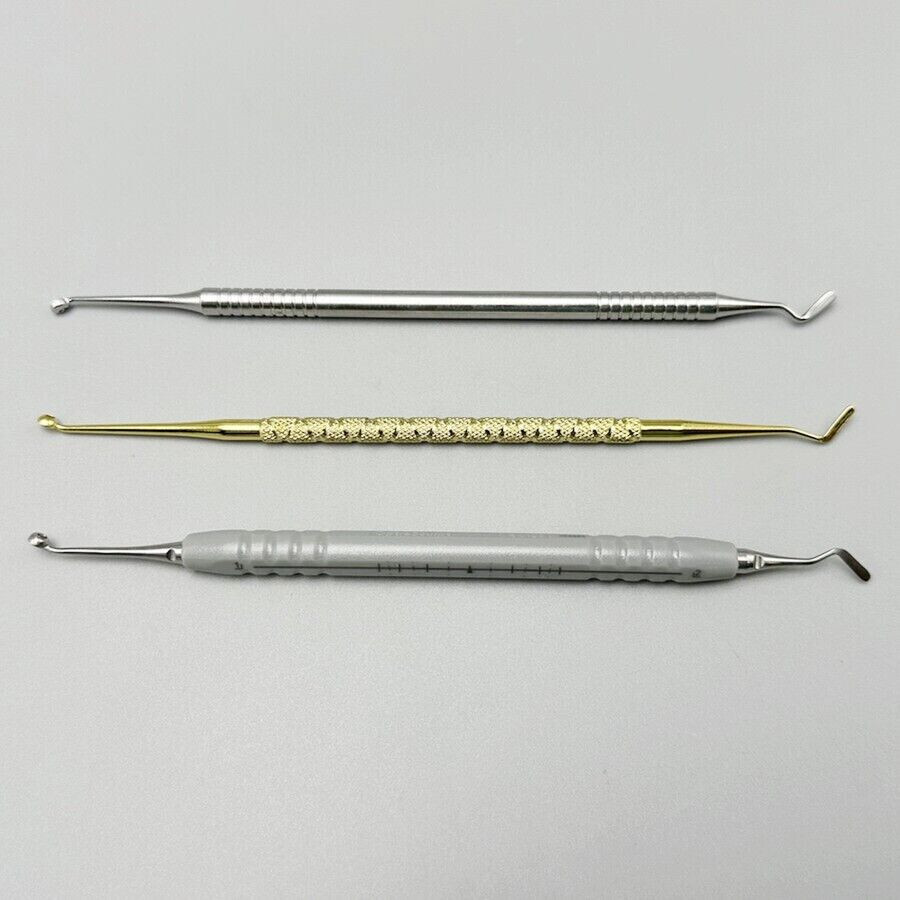 Dental Foam Pads Kit Composite Resin Handle Resin Filling Spatula Handle Veneer