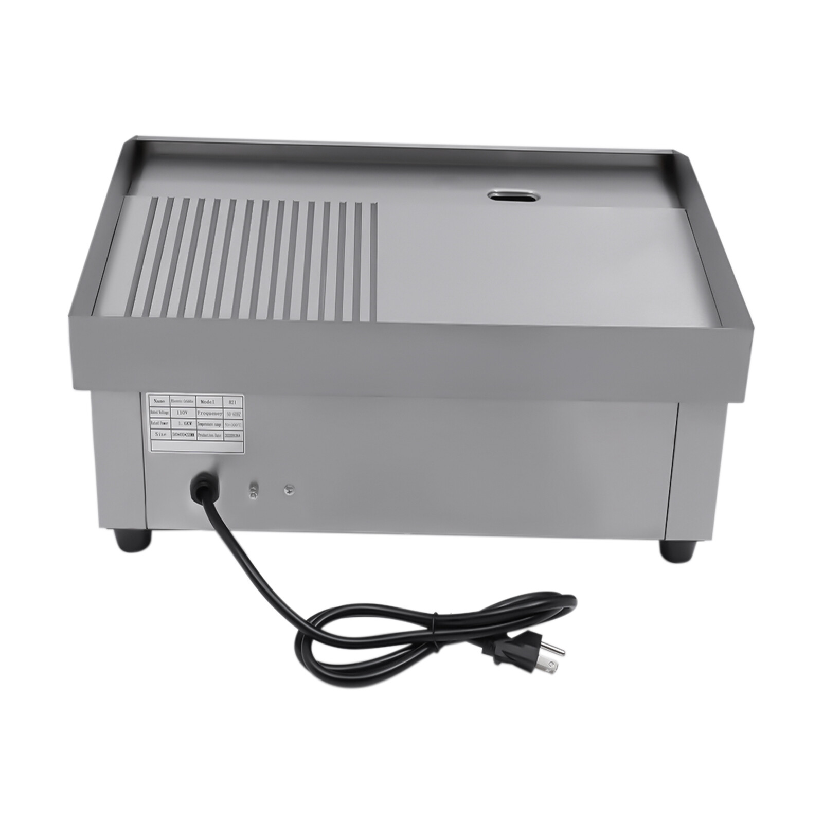 22″ Commercial Electric Tabletop Griddle Flat Top Grill Hot Plate BBQ 1600W