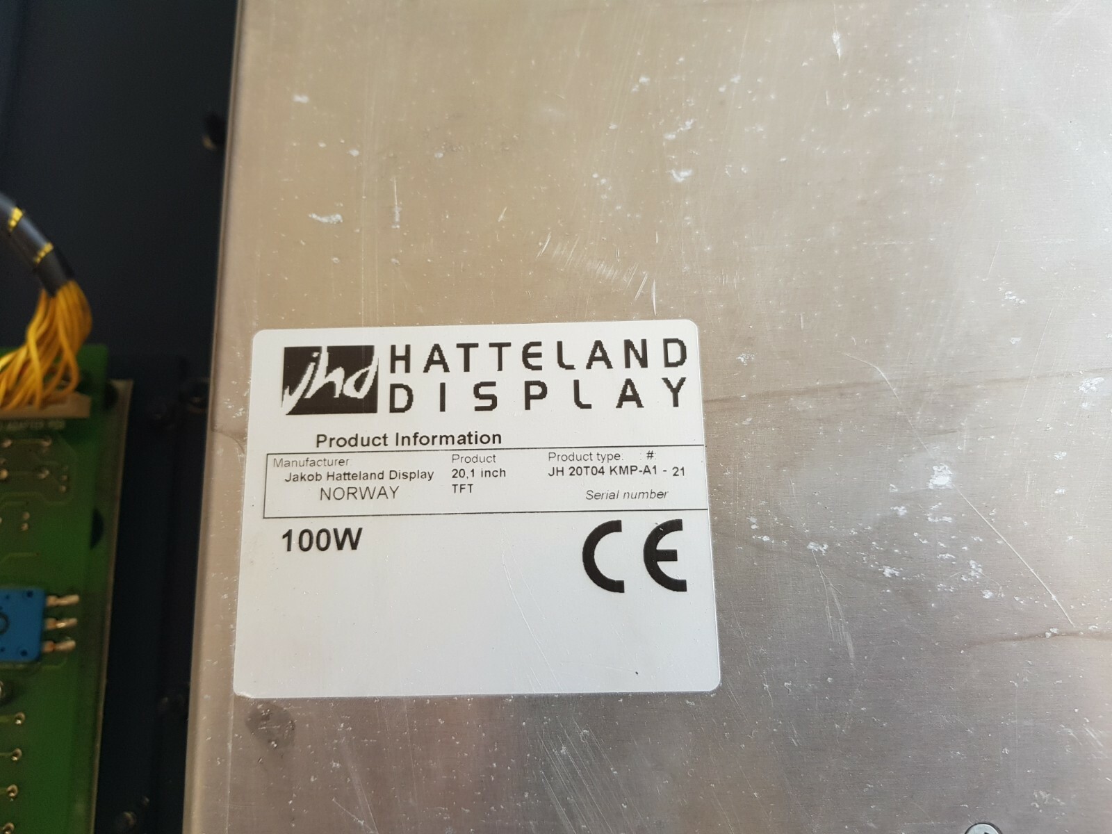 HATTELAND JH 20T04 KMP-A1-21 20.1-inch TFT Marine Display