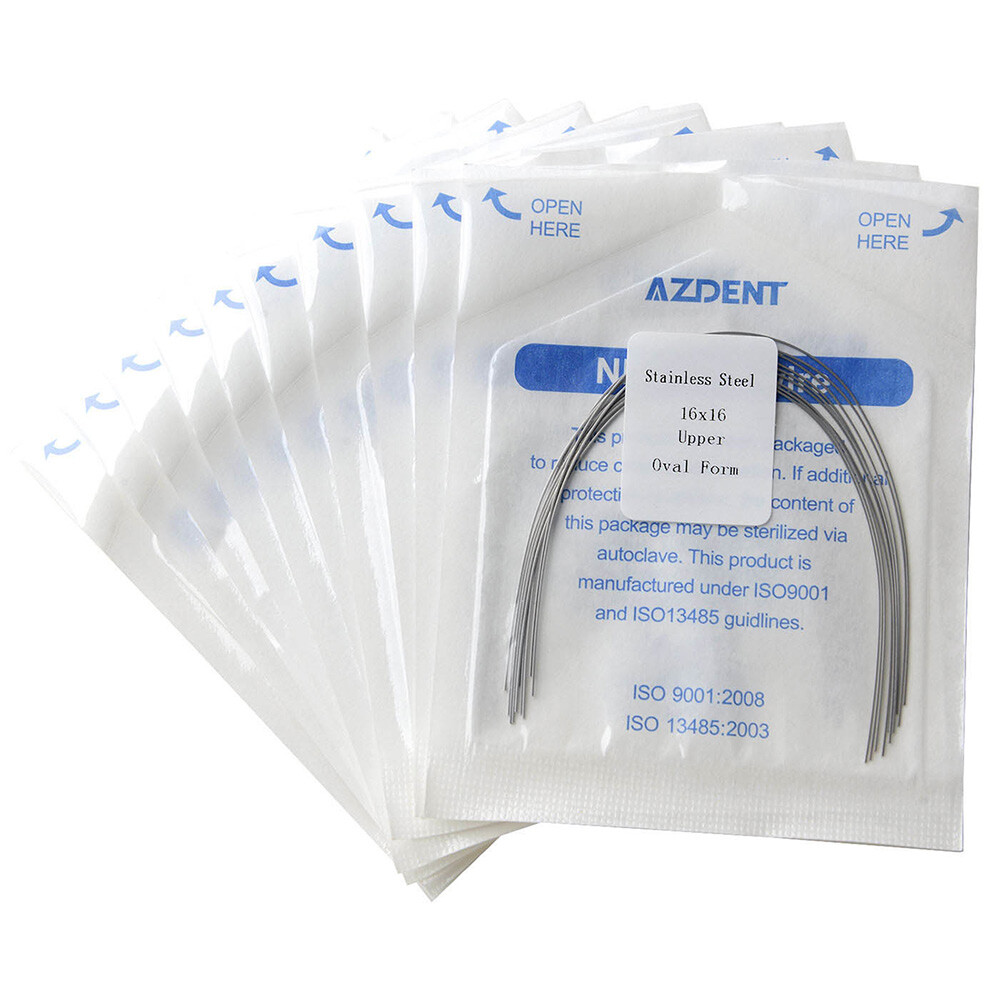Dental Orthodontic Arch Wire Stainless Steel Rectangular Ovoid/Natural Form