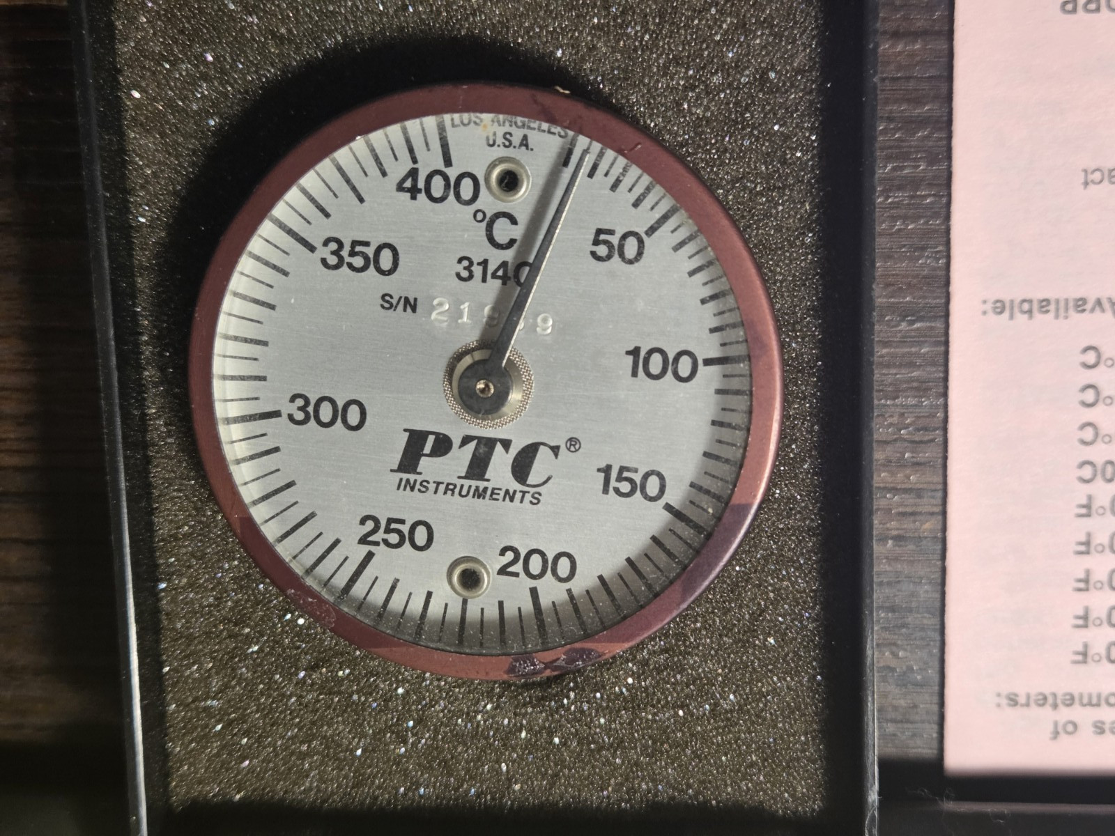 PTC Instruments Model 314C 10°-400°F Magnetic Surface Thermostat NEW LOC FF1